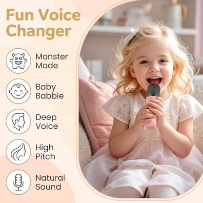 Kids Karaoke Machine with 2 Wireless Microphones