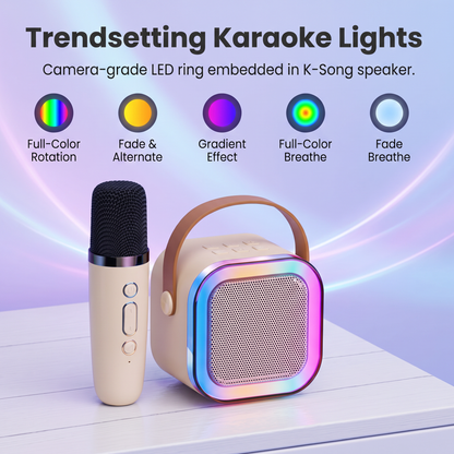Kids Karaoke Machine with 2 Wireless Microphones