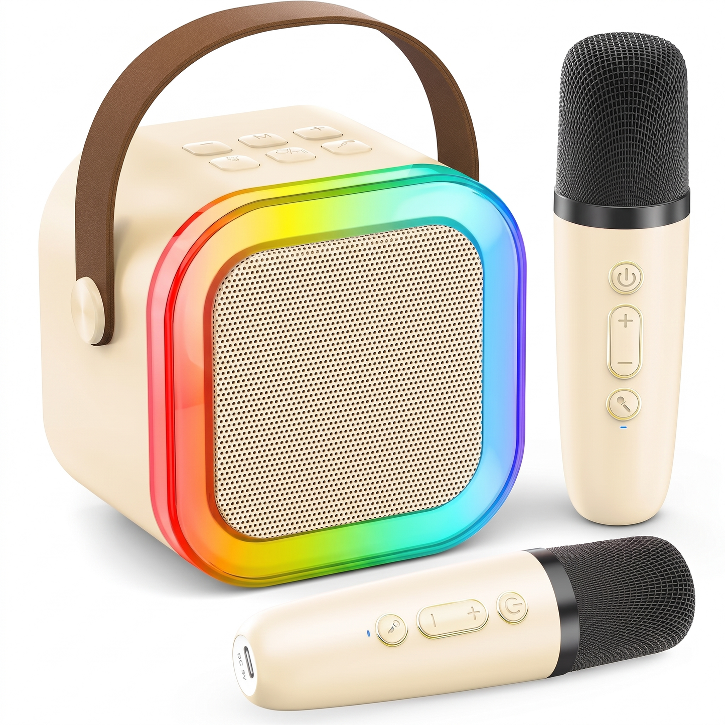 Kids Karaoke Machine with 2 Wireless Microphones