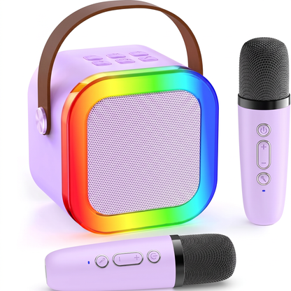 Kids Karaoke Machine with 2 Wireless Microphones