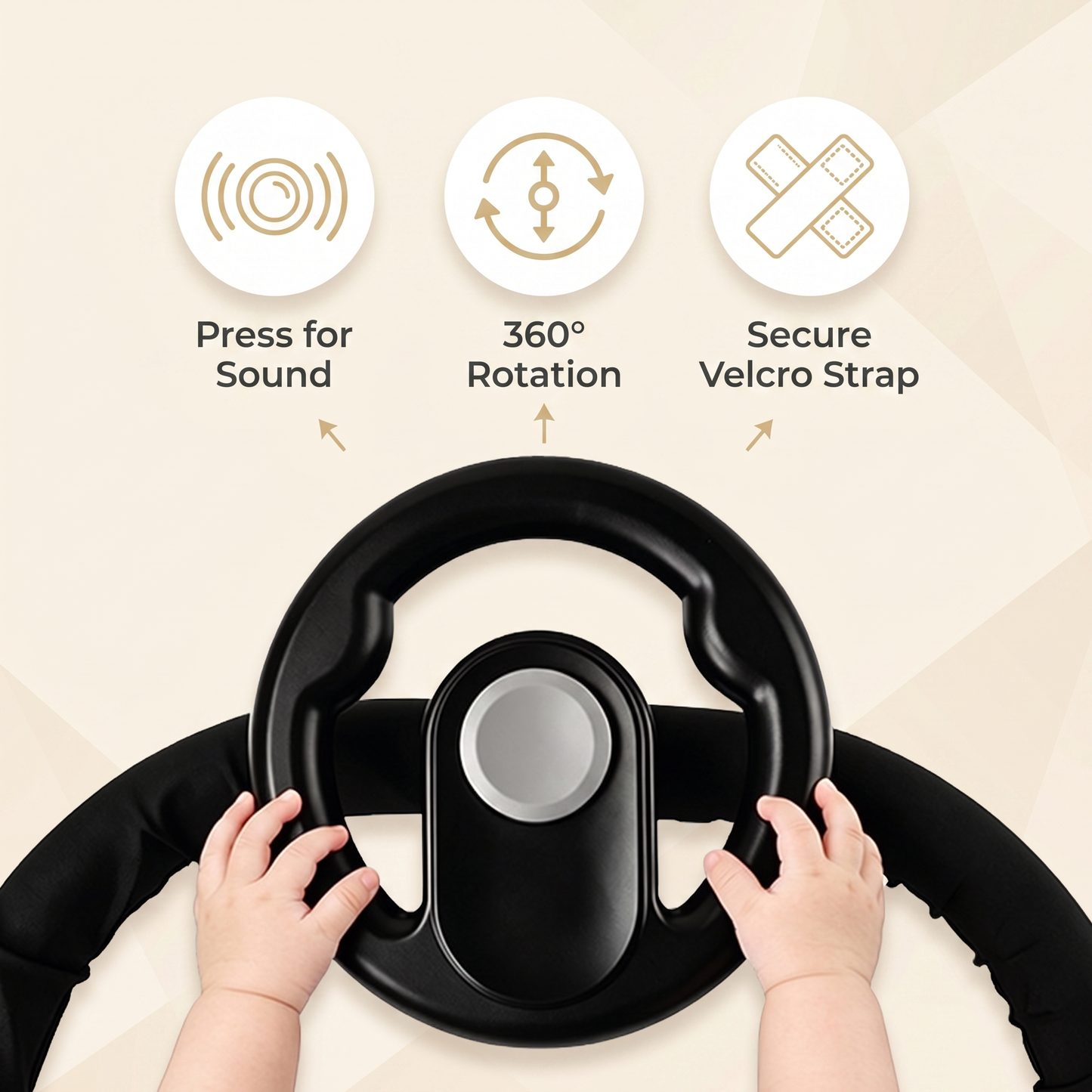 Kids Pram Steering Wheel Toy