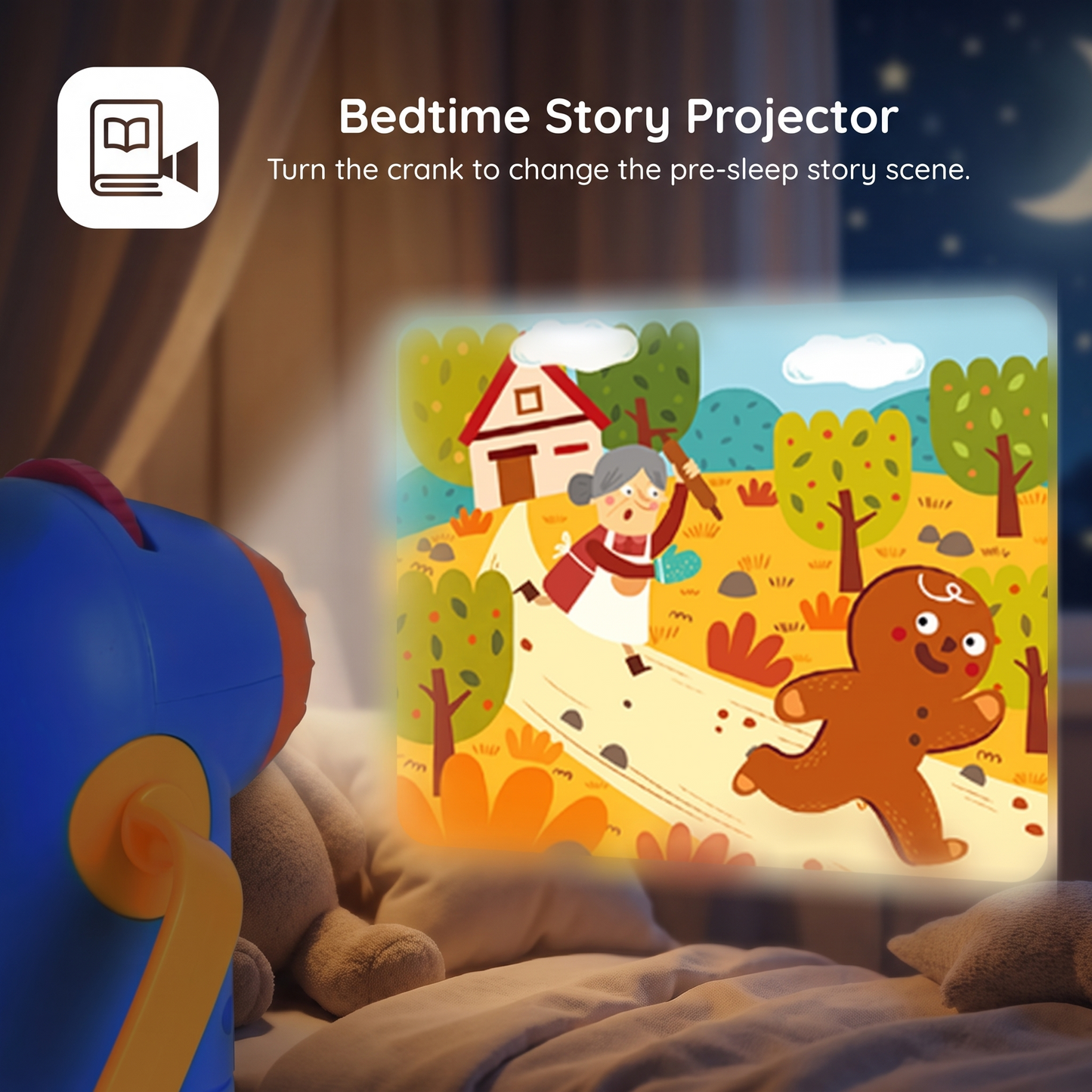 Kids Storybook Torch Projector with Stories