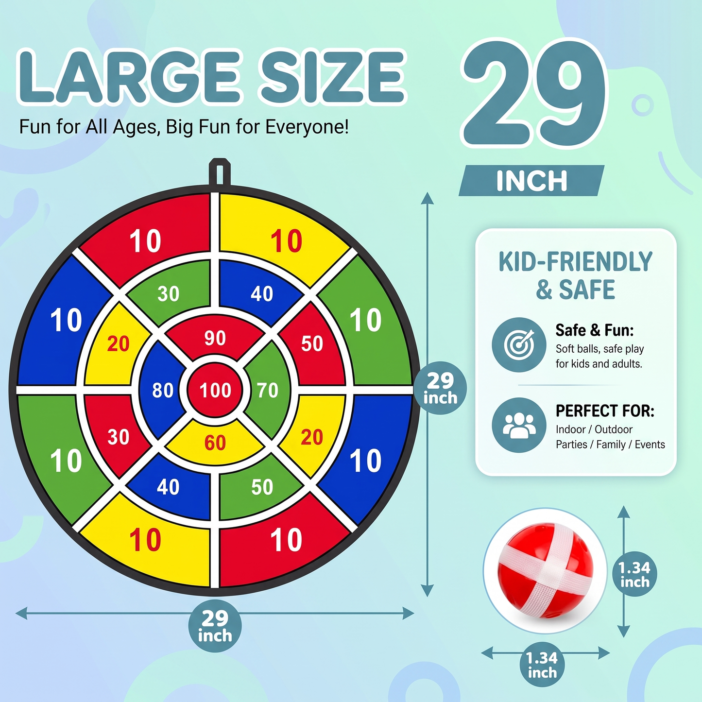 Giant Sticky Ball Target Game