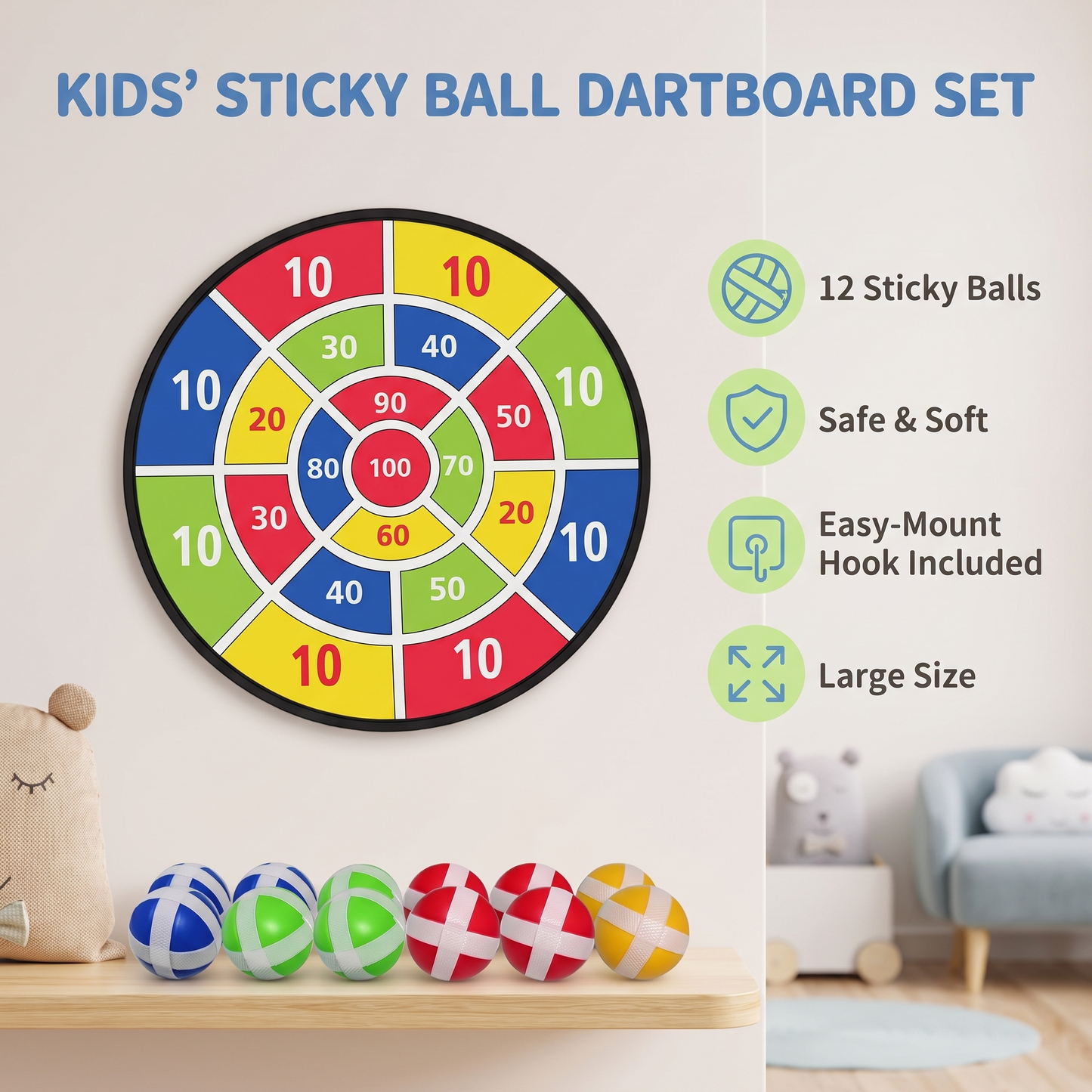Giant Sticky Ball Target Game