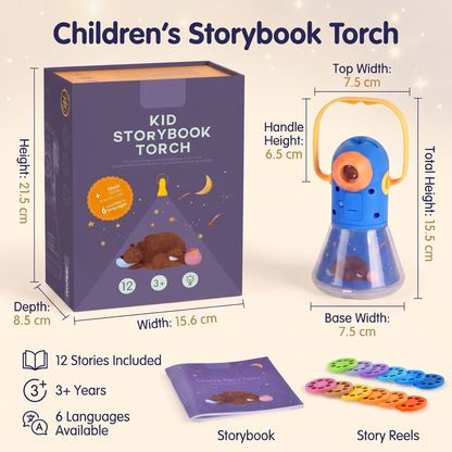 Kids Storybook Torch Projector with Stories