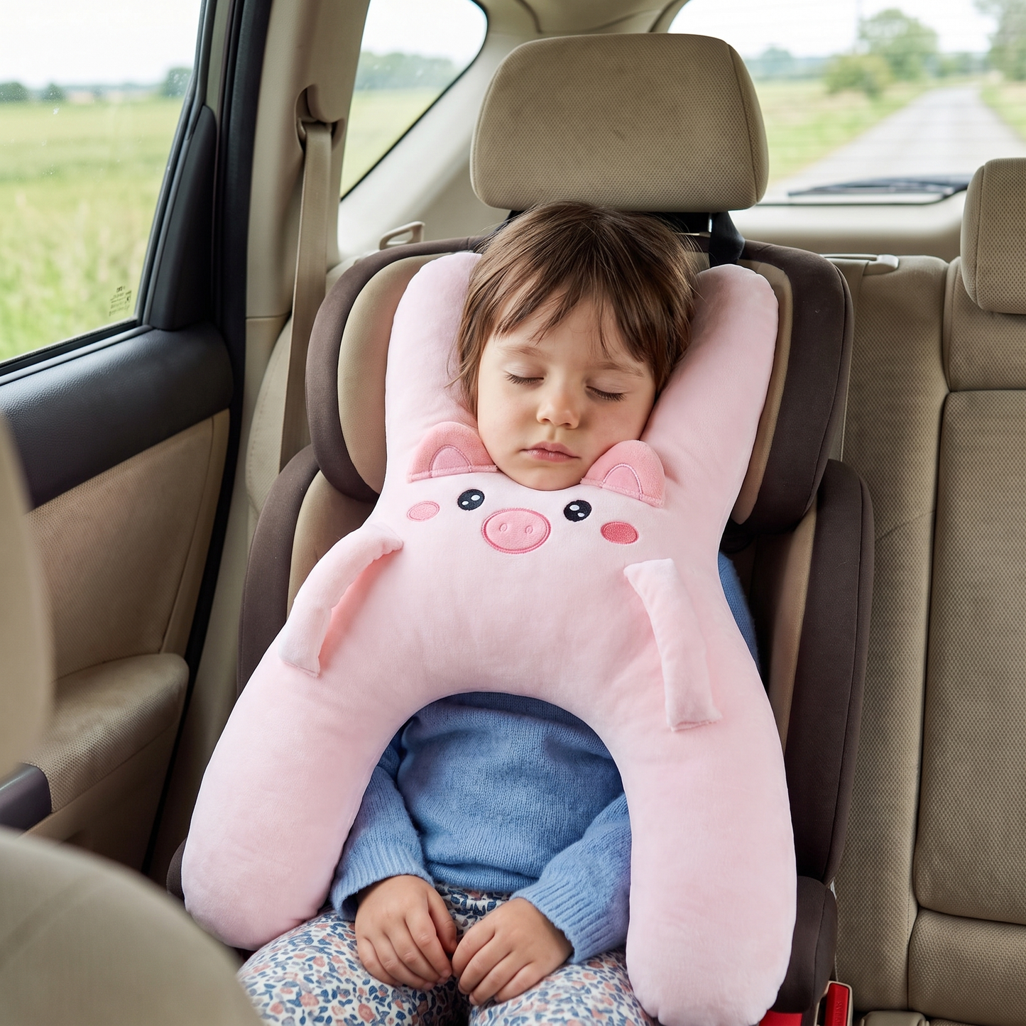 Children's Car Seat Head Support Pillow