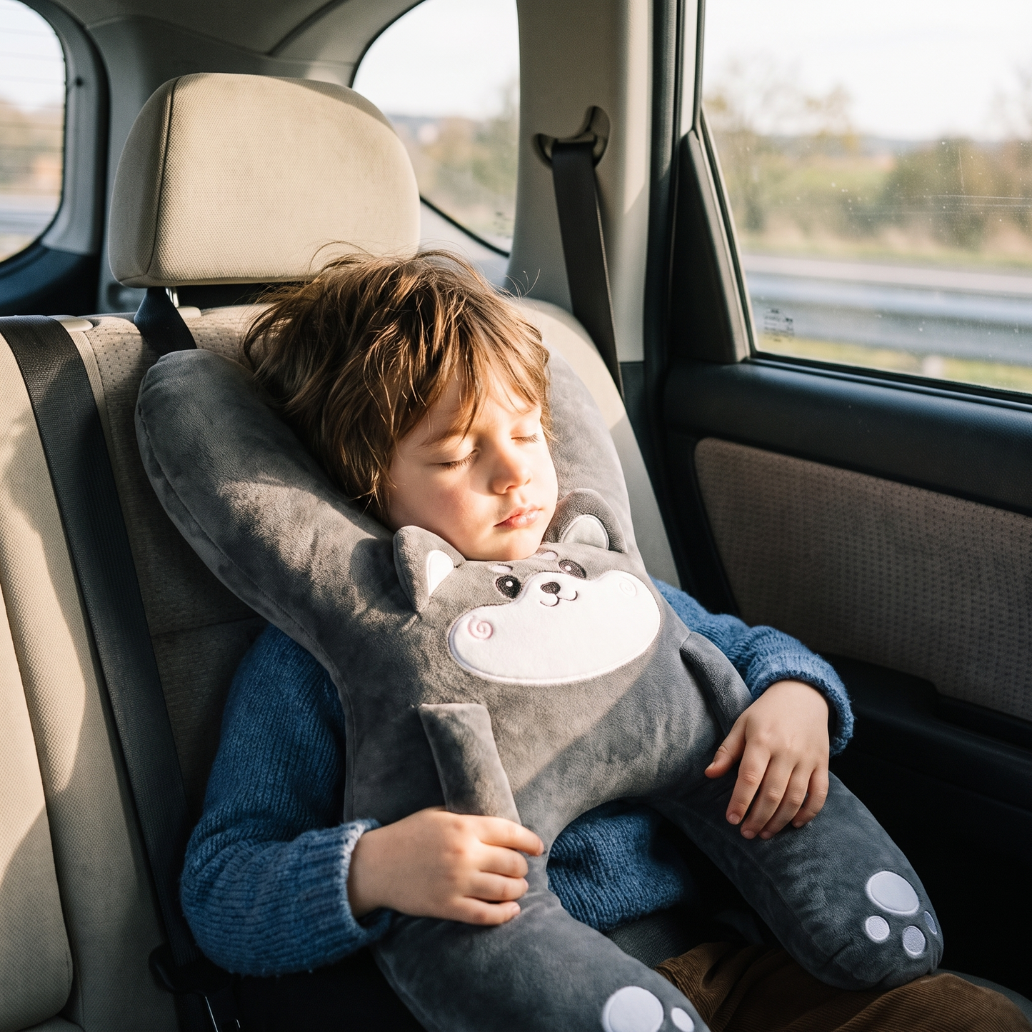 Children's Car Seat Head Support Pillow