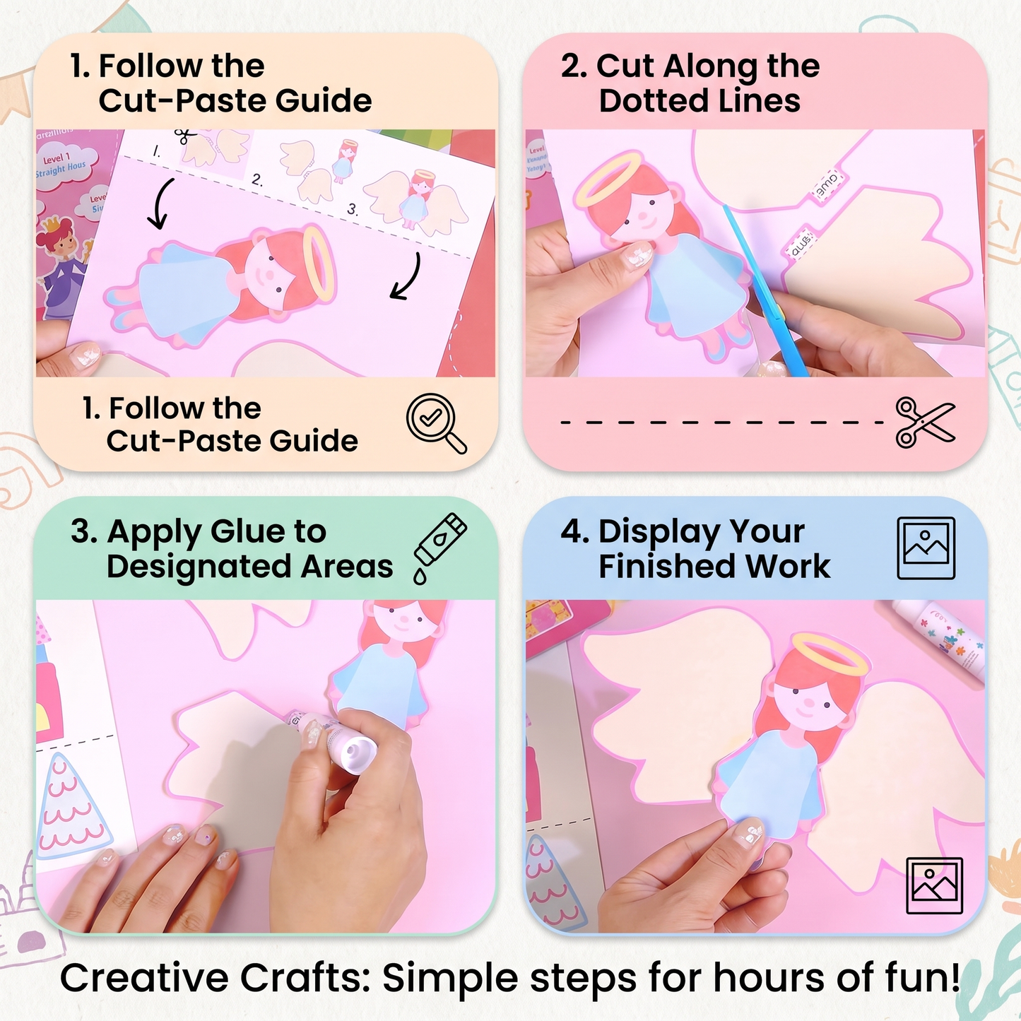 Scissor Practice & Craft Activity Set for Kids