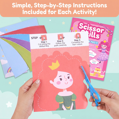Scissor Practice & Craft Activity Set for Kids