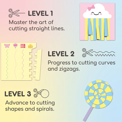 Scissor Practice & Craft Activity Set for Kids