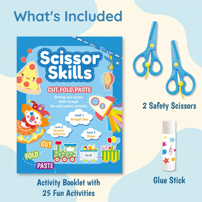 Scissor Practice & Craft Activity Set for Kids
