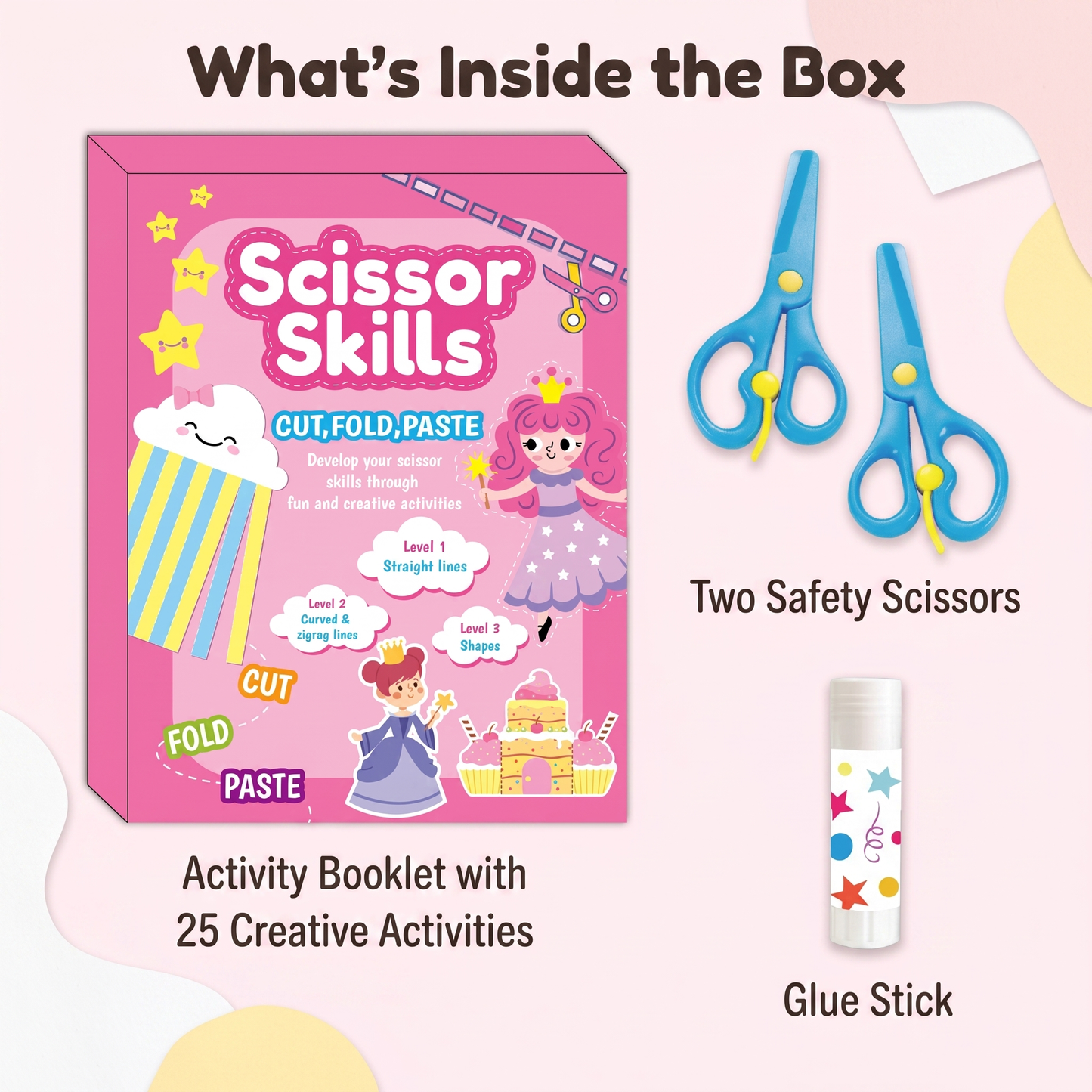 Scissor Practice & Craft Activity Set for Kids
