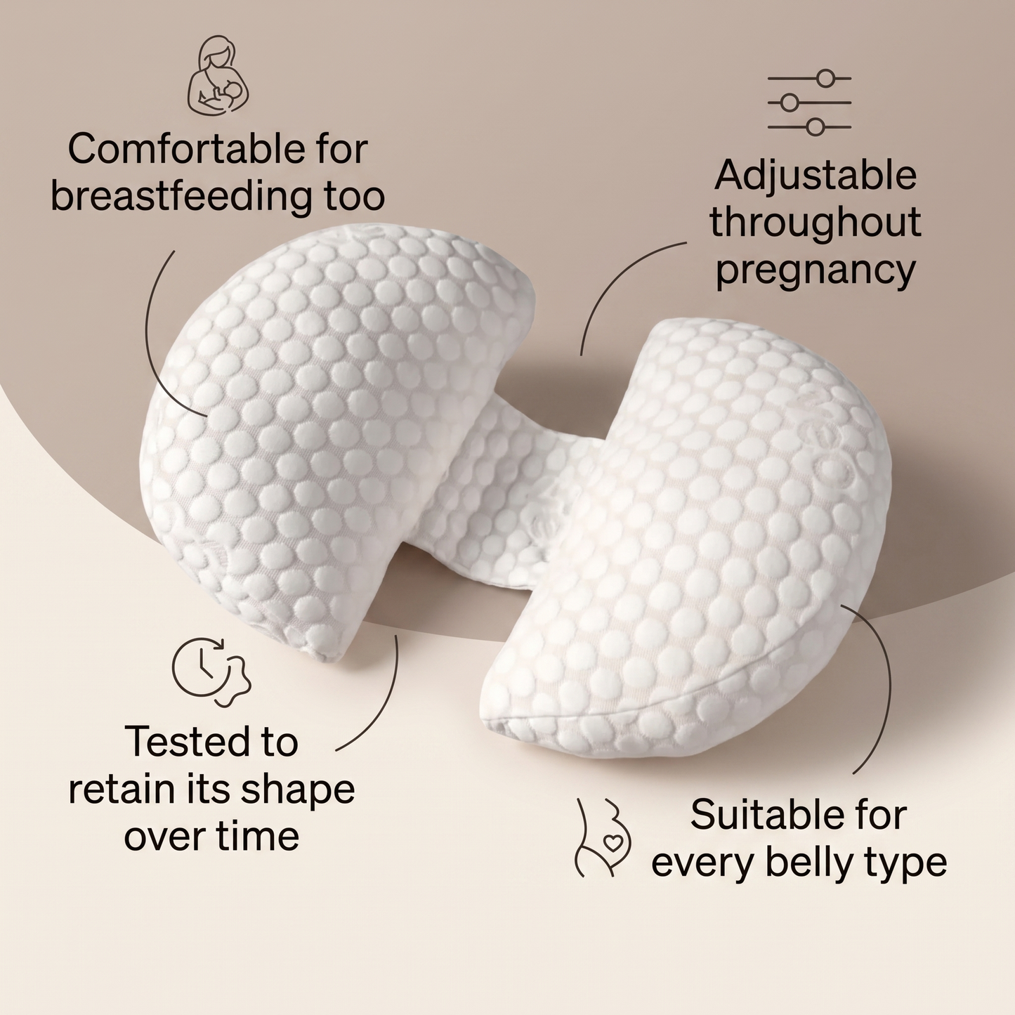 Pregnancy Bump & Back Support Pillow