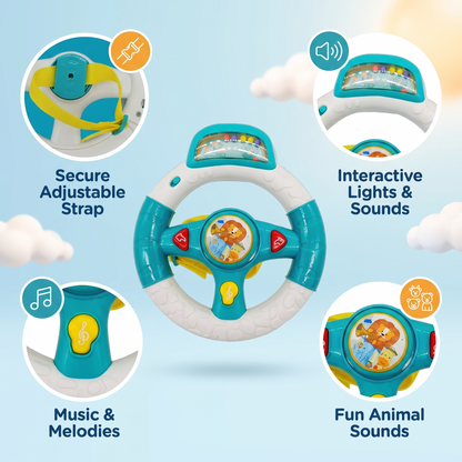 Pushchair Steering Wheel Toy for Kids