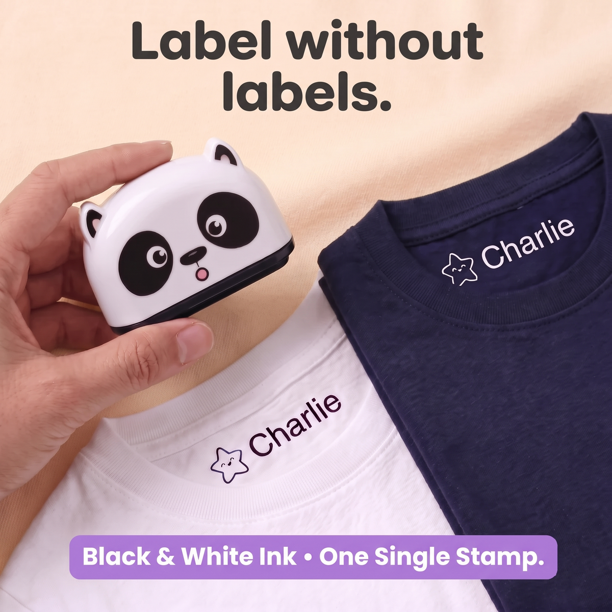 Personalised Name Stamp for Kids Clothes