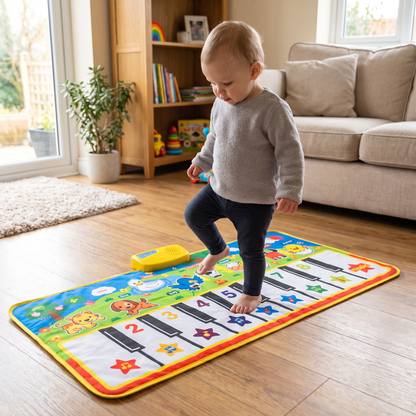Interactive Farm Animal Piano Play Mat for Kids
