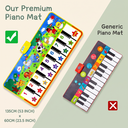 Interactive Farm Animal Piano Play Mat for Kids