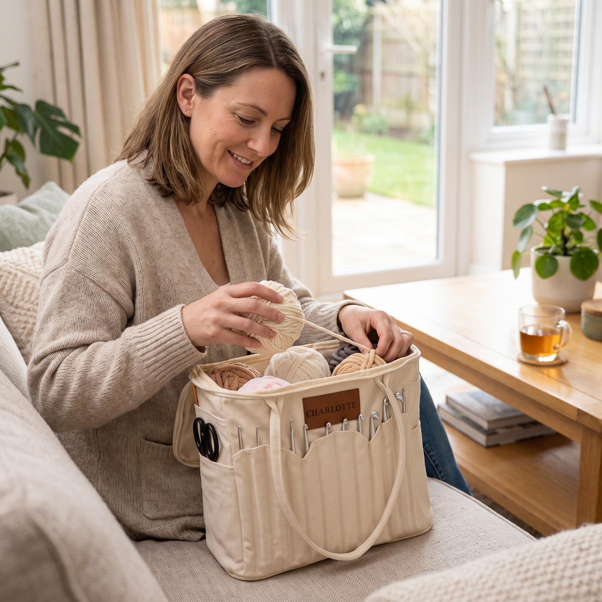 Personalised Yarn Storage Bag for Knitting & Crochet
