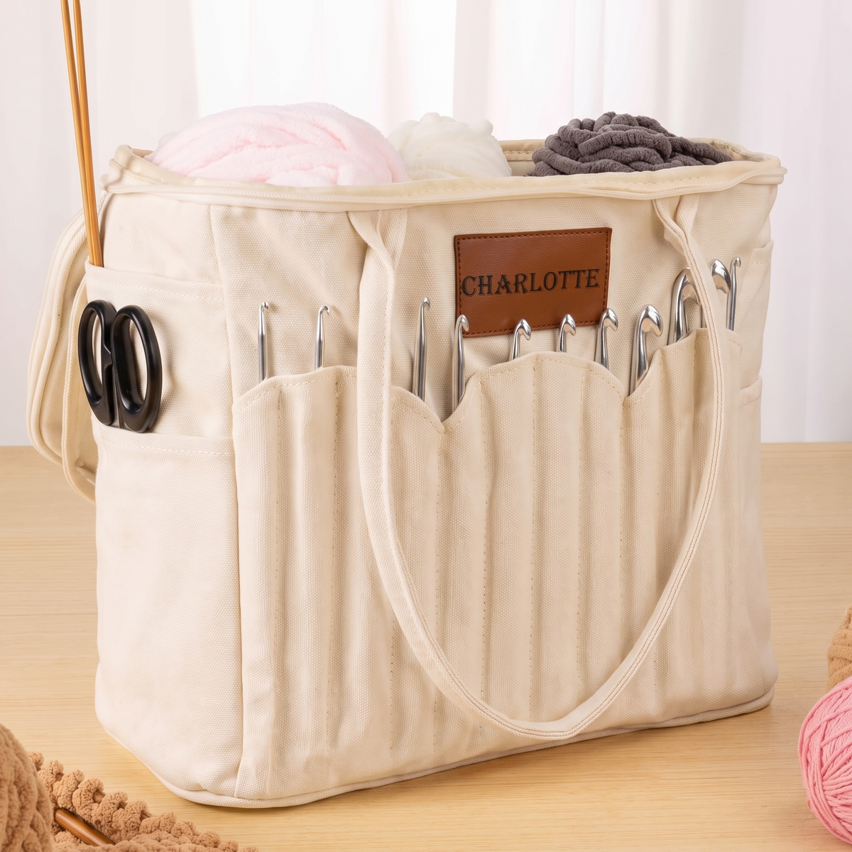 Personalised Yarn Storage Bag for Knitting & Crochet