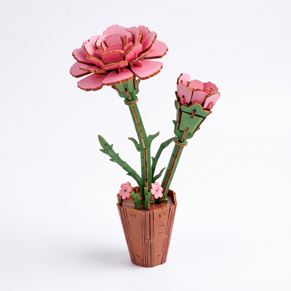 3D Wooden Flower & Plant Puzzle Building Kit