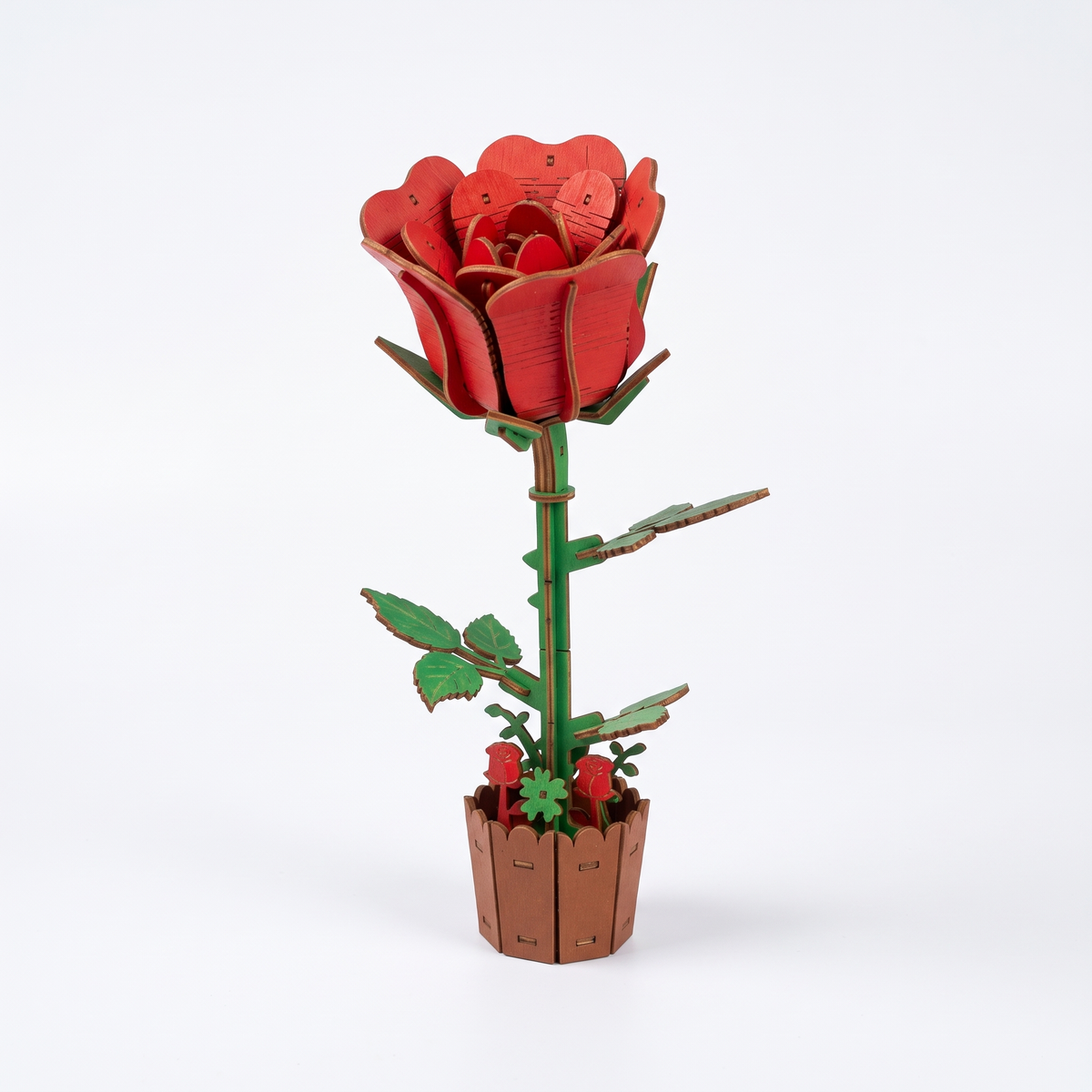 3D Wooden Flower & Plant Puzzle Building Kit