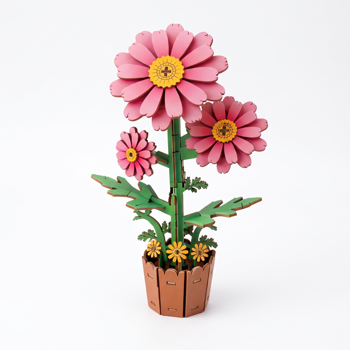 3D Wooden Flower & Plant Puzzle Building Kit