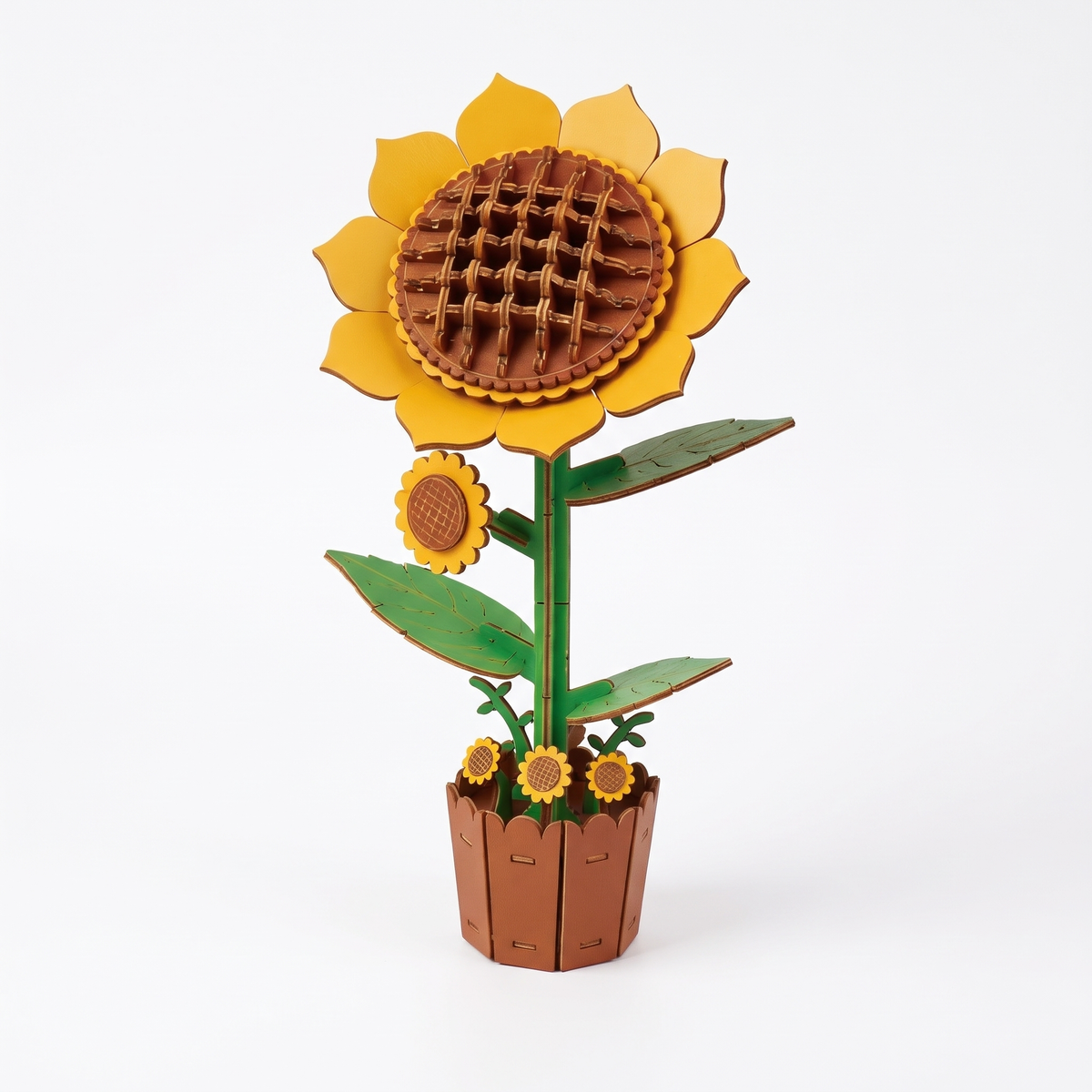 3D Wooden Flower & Plant Puzzle Building Kit