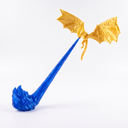 Fire Breathing Dragon Light for Bookshelf & Desk