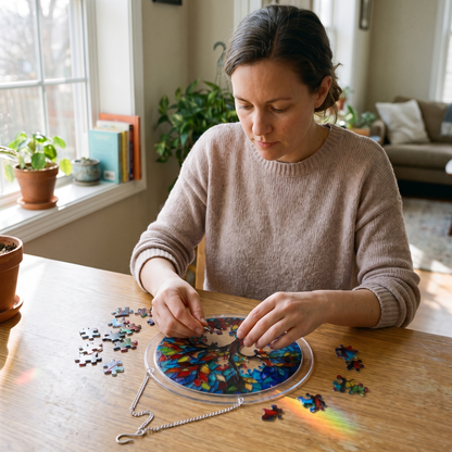 Stained Glass Suncatcher Puzzle for Windows