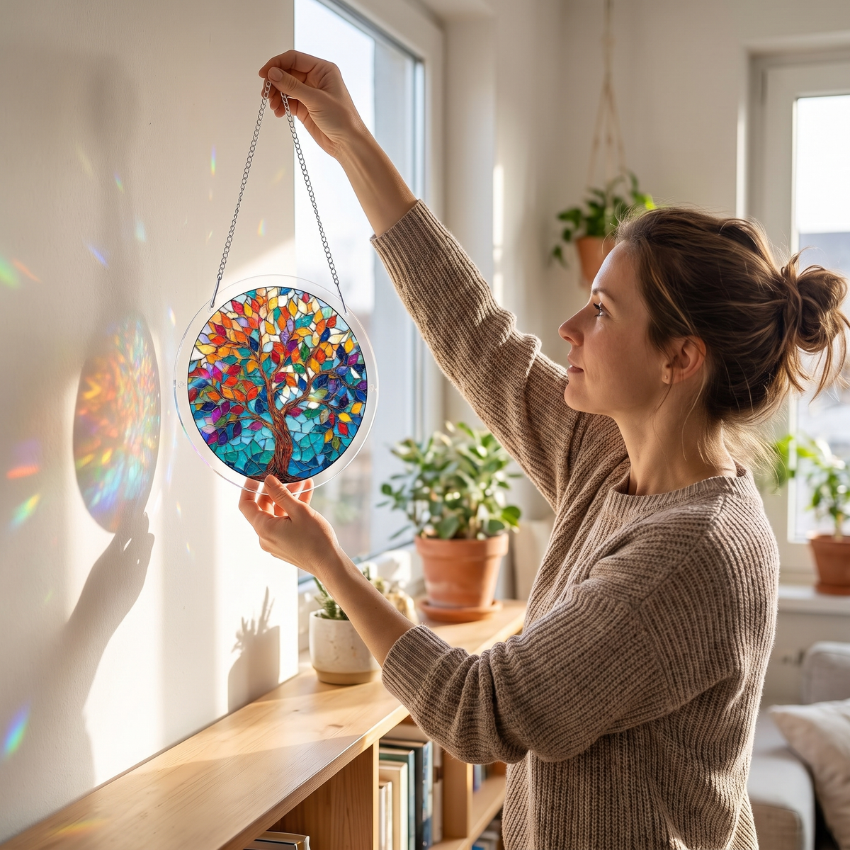 Stained Glass Suncatcher Puzzle for Windows