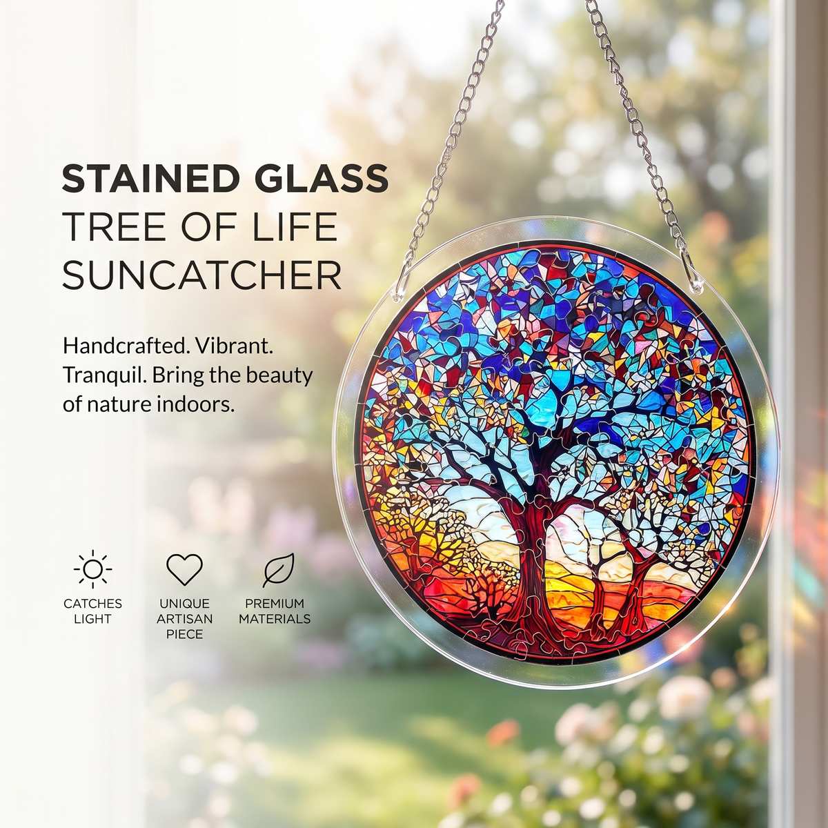 Stained Glass Suncatcher Puzzle for Windows