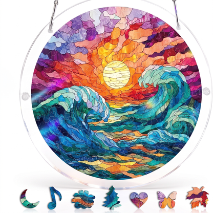 Stained Glass Suncatcher Puzzle for Windows