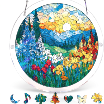 Stained Glass Suncatcher Puzzle for Windows