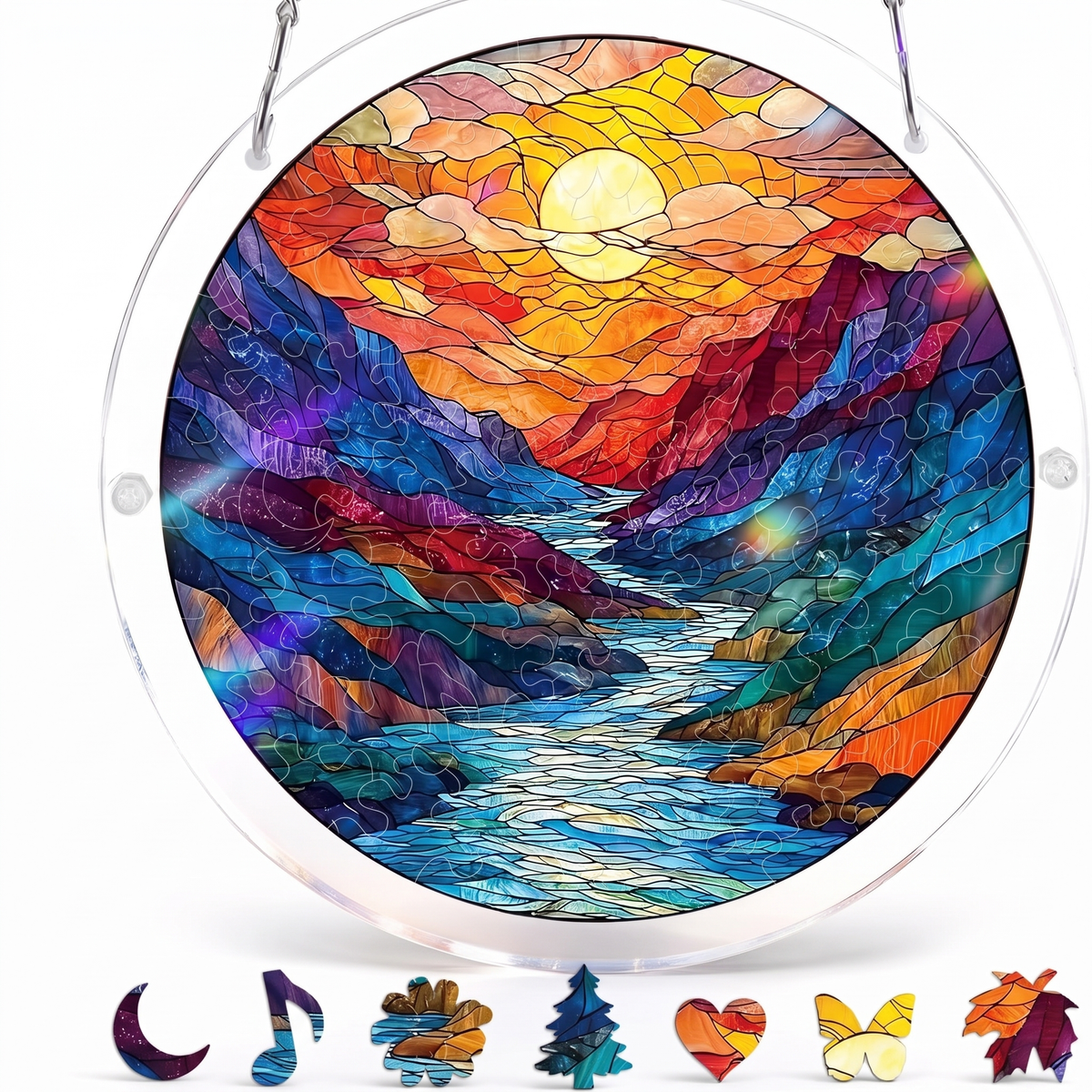 Stained Glass Suncatcher Puzzle for Windows