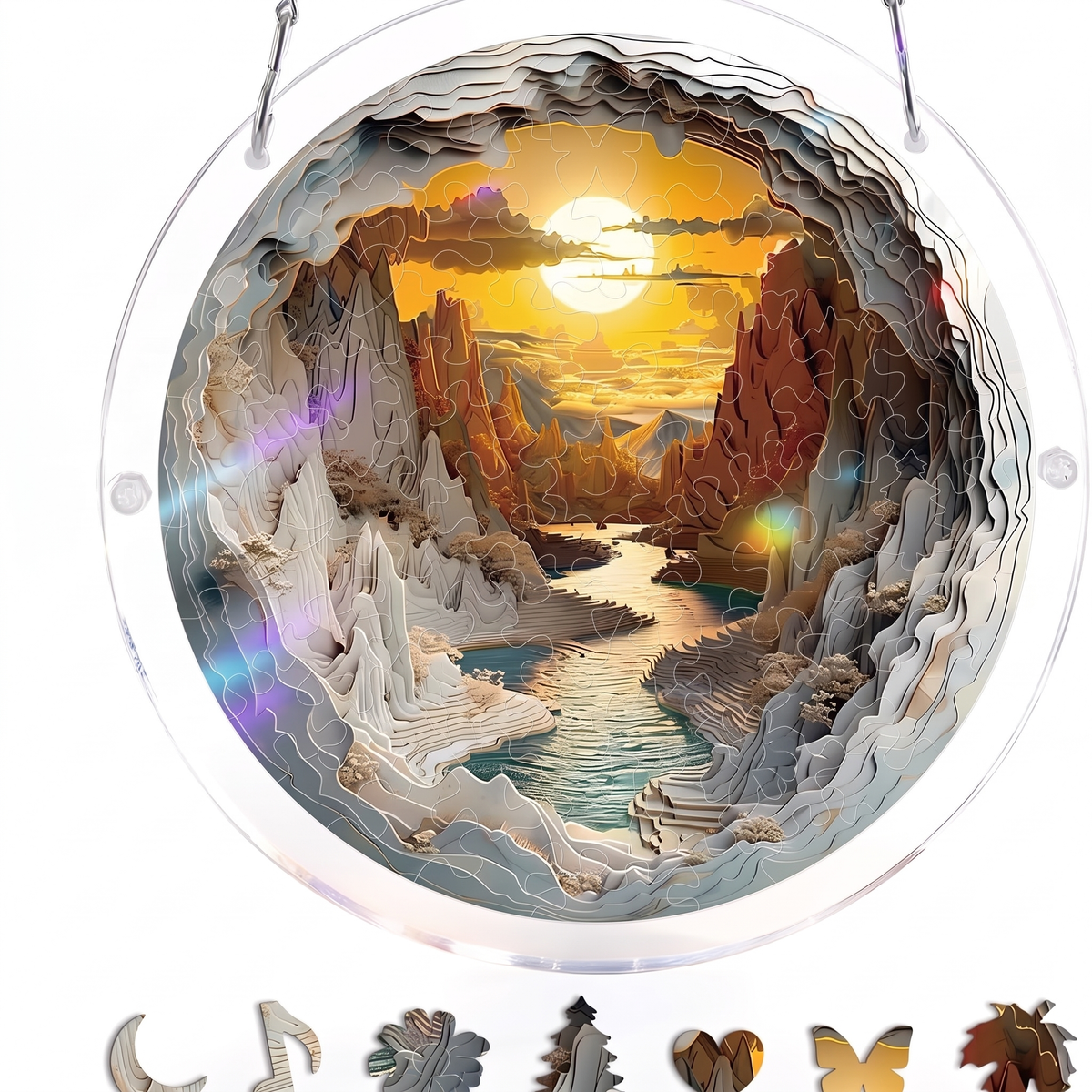 Stained Glass Suncatcher Puzzle for Windows