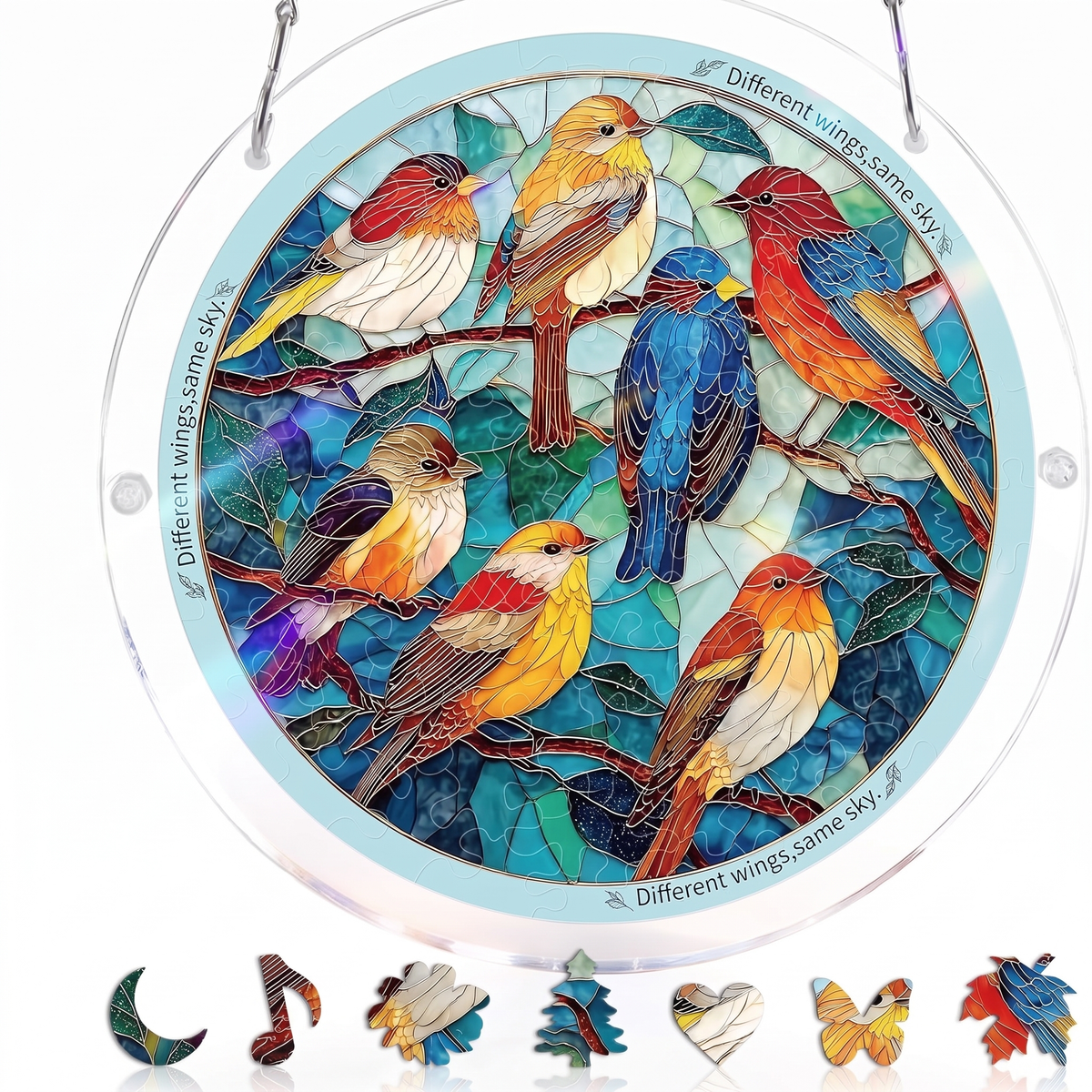 Stained Glass Suncatcher Puzzle for Windows