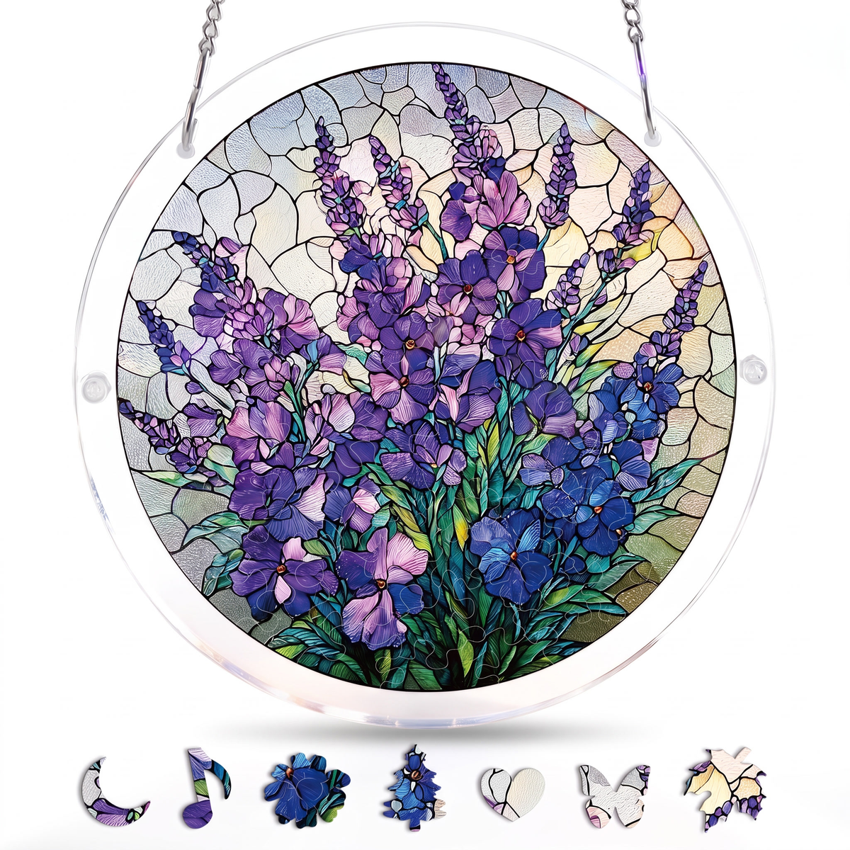 Stained Glass Suncatcher Puzzle for Windows