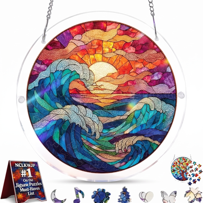 Stained Glass Suncatcher Puzzle for Windows