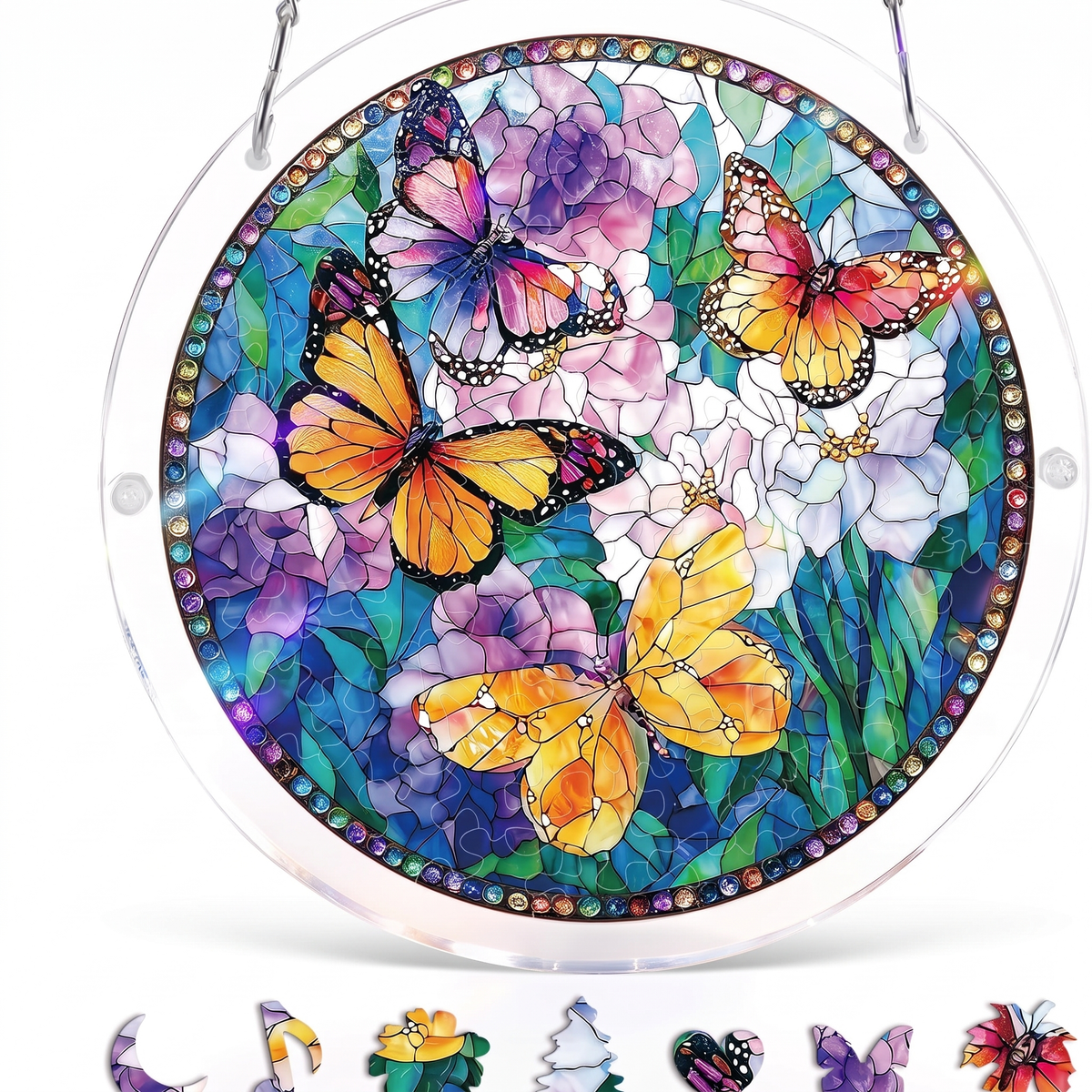 Stained Glass Suncatcher Puzzle for Windows