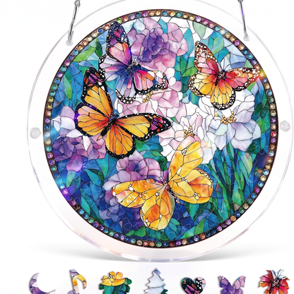 Stained Glass Suncatcher Puzzle for Windows