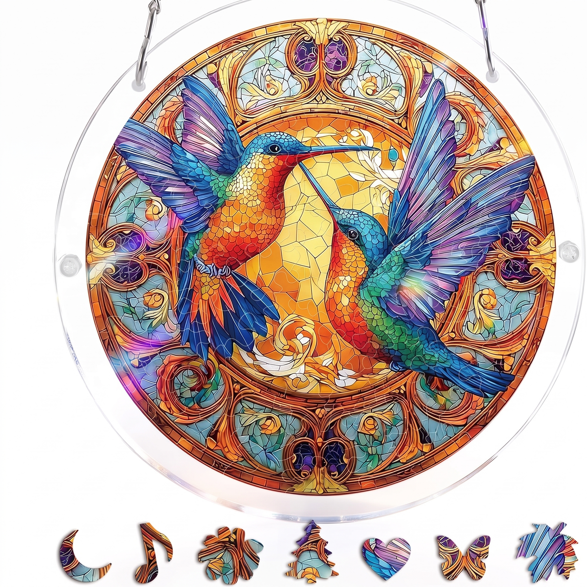Stained Glass Suncatcher Puzzle for Windows