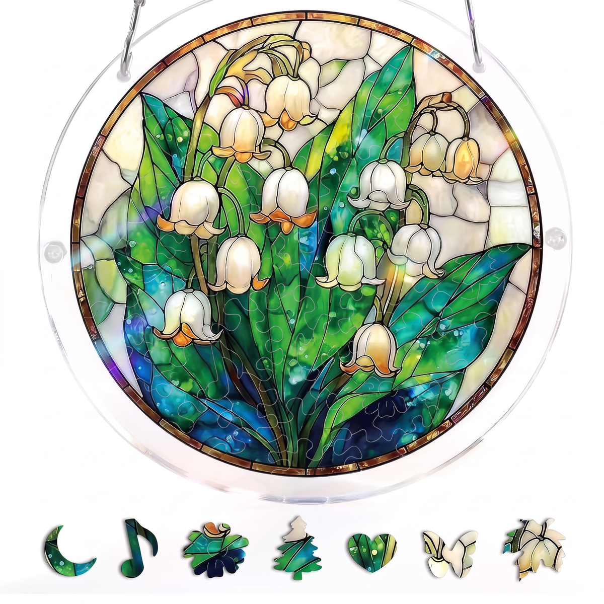 Stained Glass Suncatcher Puzzle for Windows