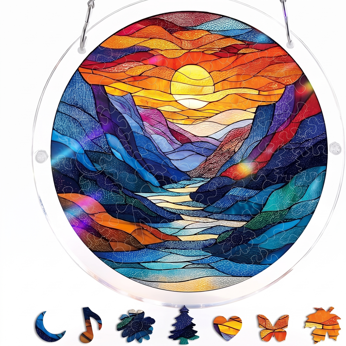 Stained Glass Suncatcher Puzzle for Windows