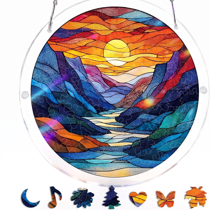 Stained Glass Suncatcher Puzzle for Windows