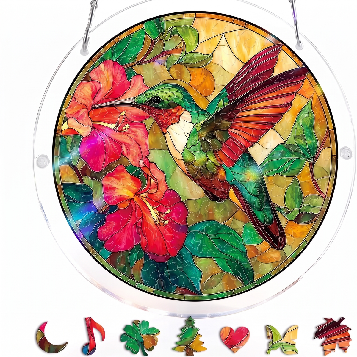 Stained Glass Suncatcher Puzzle for Windows