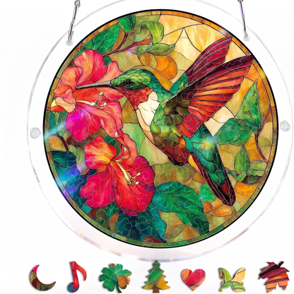 Stained Glass Suncatcher Puzzle for Windows