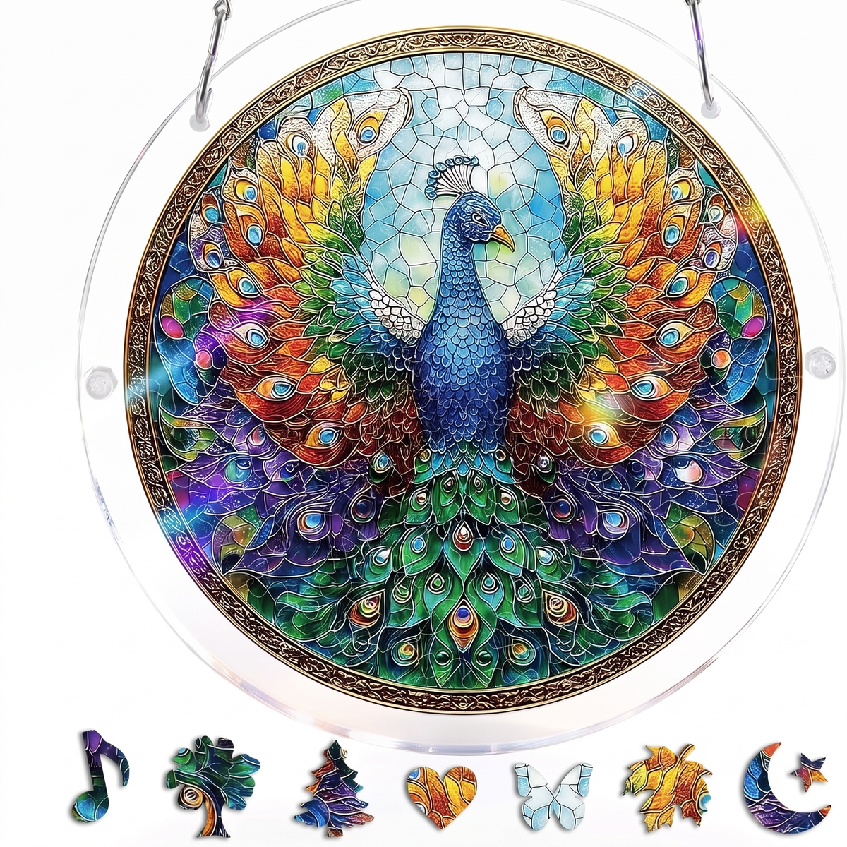 Stained Glass Suncatcher Puzzle for Windows