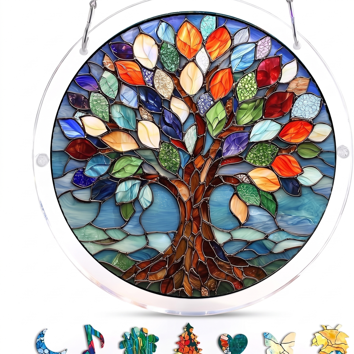 Stained Glass Suncatcher Puzzle for Windows
