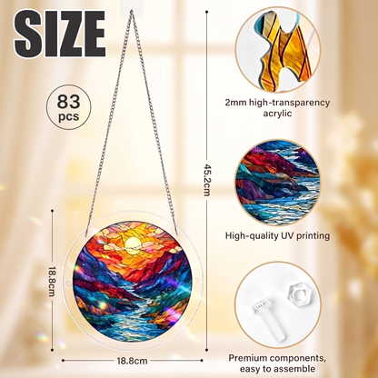 Stained Glass Suncatcher Puzzle for Windows