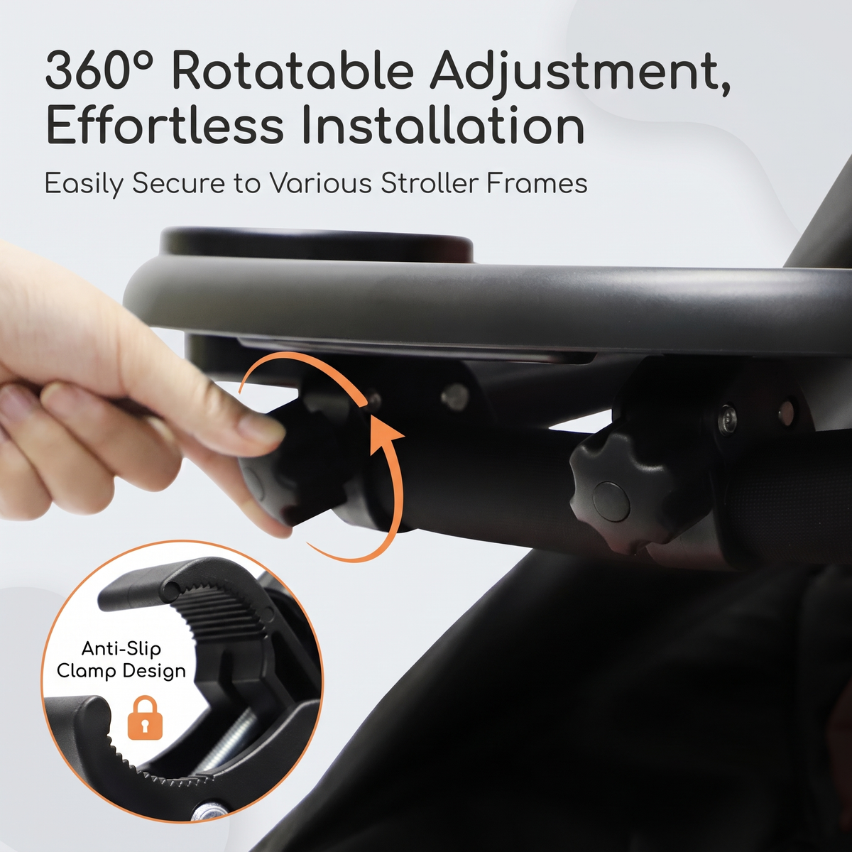 Universal Pushchair Snack Tray with Cup Holder
